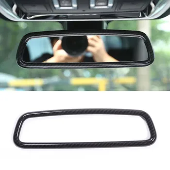 Внутренняя отделка зеркала заднего вида из пластика в стиле углеродного волокна для Land Rover Discovery 4, автомобильный аксессуар Range Rover Sport Evoque