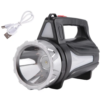 Портативный светодиодный фонарик USB Перезаряжаемый Водонепроницаемый ручной фонарь Светодиодные фонари для кемпинга на открытом воздухе Пеших прогулок
