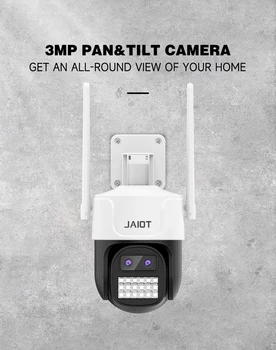 JAIOT 3MP Smart Wifi PTZ Камера 5-кратный Цифровой Зум AI Обнаружение человека CCTV IP-Камера Защита домашней Безопасности