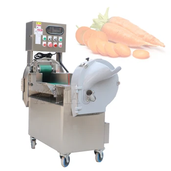 Электрическая Промышленная Овощерезка с двойной Головкой, многофункциональная машина для резки овощей