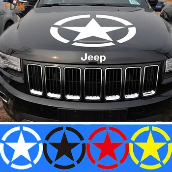 Братья Звезда армии США Наклейка На Капот Двигателя Виниловая Наклейка Для Jeep Wrangler Compass Patriot Grand Cherokee