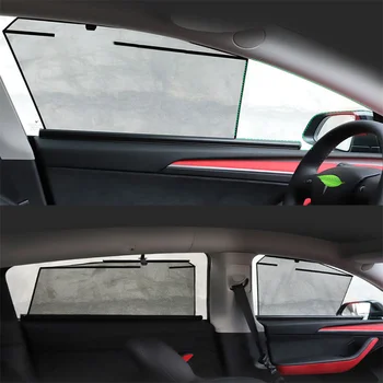 Шторная сетка С автоматическим подъемом автомобильной шторки Для Tesla Model 3 Model Y 2017-2021 Модификация продуктов для интерьера автомобиля