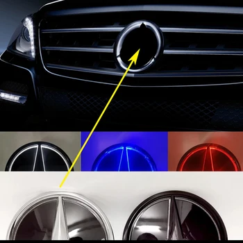 Эмблема Переднего Зеркала Автомобиля со светодиодной Подсветкой Для Mercedes Benz E A B R C Class CLA250 CLA260 W218 CLS300 CLS350 CLS550 W251 R300 R320 R350