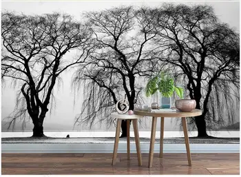Фотообои на заказ, 3D обои, красивая фотография трех больших деревьев в парке, обои для стен, 3D домашний декор в рулонах