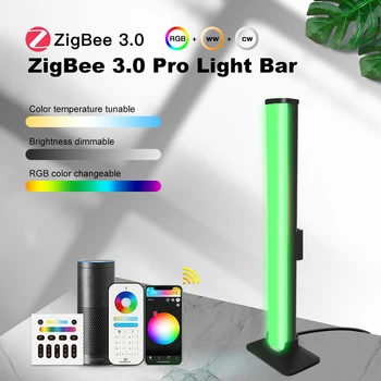 ZigBee 3,0 RGBCCT 4 Вт Световая Панель GLEDOPTO DC5V USB Tuya Smart Life SmartThing Домашний Alexa Приложение Голосовой Радиочастотный Пульт Дистанционного Управления Ночник