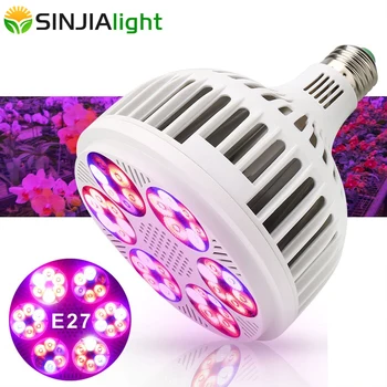 120W LED Grow Light Полный спектр светодиодной фитолампы для освещения комнатных растений Фитолампа для растений, цветов, Палатки для выращивания Гидропоники E27