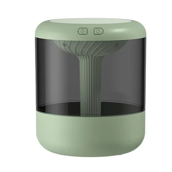 Увлажнитель воздуха большой емкости объемом 1.2л, Мини Портативный Диффузор эфирного масла, USB-туманообразователь для спальни, Домашний Зеленый