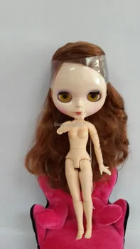 Кукла с каштановыми волосами и шарнирным телом, кукла Блит