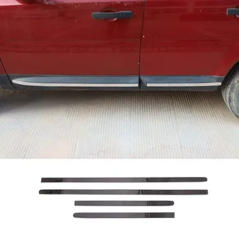 Ярко-серебристая нержавеющая сталь, Накладка на боковую накладку на дверь автомобиля для Land Rover Freelander 2 2008-2015 Аксессуары
