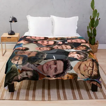 Педро Паскаль Фотоколлаж Плед роскошное дизайнерское одеяло одеяла для диванов мягкие постельные принадлежности вязаные