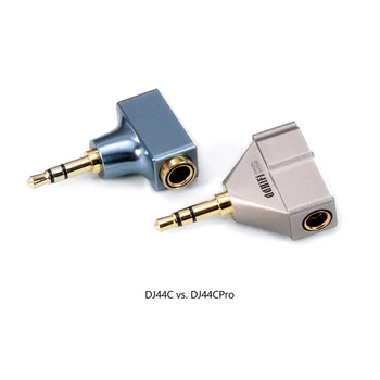 DD ddHiFi DJ44CPro, усовершенствованный переходник от 4,4 мм к 3,5 мм штекеру, с разъемом для наушников Pentaconn и внутренним соединительным проводом Nyx