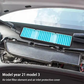 Крышка вентиляционного отверстия для автомобиля Tesla Модель 3 2021 2022 Аксессуары Защитный чехол для кондиционера Модификация сетки от насекомых