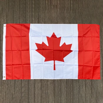 бесплатная доставка xvggdg 90x150 см Флаг Канады Баннер Висит Национальный флаг Канады Украшение баннер