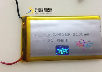 3,7 в 2100 мАч литий-полимерный аккумулятор SD405090 с защитой и проводом для MP3-плеера, MP4-плеера SD395089 2100 мАч