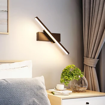 Креативный светодиодный настенный светильник в Скандинавском современном минималистичном Стиле, прикроватная лампа для Спальни, лампа для лестницы, Вращающийся настенный светильник для Гостиной