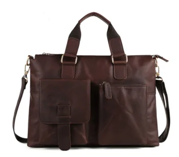 Винтажная кожаная мужская сумка, модная деловая сумка через плечо, мужской портфель, большая вместительная сумка-мессенджер, мужская сумка