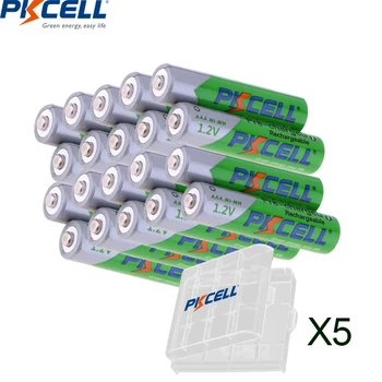 PKCELL 8-64 ШТ. батарея предварительной зарядки AAA 1,2 В NIMH AAA аккумуляторные батареи 3a батарея 850 мАч с батарейным блоком для батарей AAA