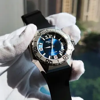 Reef Tiger /RT, Лидирующий бренд, мужские спортивные часы, Стальной корпус, Автоматический механический Водонепроницаемый резиновый ремешок для дайвинга, Relogio Masculino RGA6903