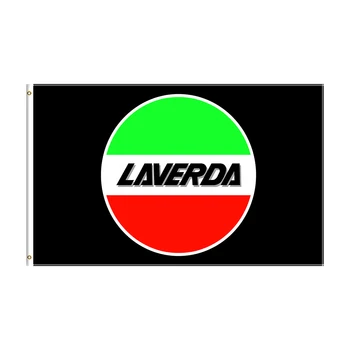Флаг Laverdas размером 3x5 футов, баннер для гоночного мотоцикла с принтом из полиэстера для декора