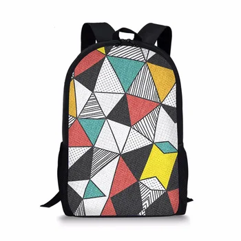 Креативный геометрический узор, школьная сумка для детей, сумка для книг для мальчиков и девочек, Повседневный рюкзак, Подростковая сумка для ноутбука, Дорожные рюкзаки для хранения
