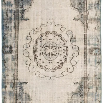 Традиционный винтажный шерстяной ковер ручной работы 6 '0 