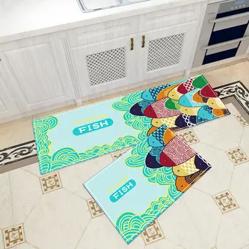 Кухонный коврик с рисунком животных, нескользящий ковер, украшение для домашней вечеринки, коврик, украшение для кухни, угловой ковер, моющийся