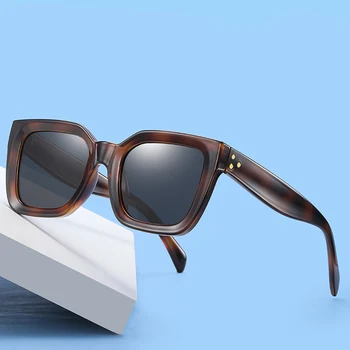 Поляризованные солнцезащитные очки TR90, мужские брендовые дизайнерские солнцезащитные очки Оверсайз, Женские винтажные солнцезащитные очки больших квадратных размеров, Женские белые оттенки