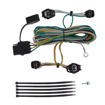 Автомобильный жгут проводов, аксессуары для подключения прицепа, 4-контактный жгут проводов для прицепа, американская версия 98-06 Wrangler