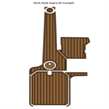 2014-2016 Supra SC Коврик для кокпита, коврик для пола из вспененного тика EVA, Самоклеящийся коврик для палубы