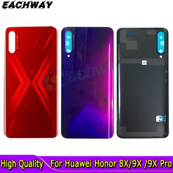 8X Заднее стекло для Huawei Honor 9X, Фарфоровая панель крышки батарейного отсека, задняя дверь Для Honor 9X Pro, Сменный чехол для батарейного отсека