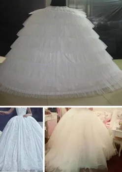 Бесплатная доставка, высококачественные нижние юбки для бального платья, свадебное платье, шесть полных кругов для выпускного платья, нижняя юбка