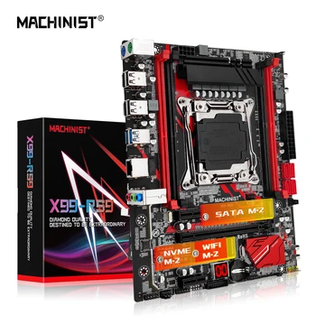 Материнская плата MACHINIST X99 LGA 2011-3 Поддерживает процессор Xeon E5 2640 V3 2667 V4 DDR4 ECC RAM и настольную память SSD M.2 M-ATX E5 RS9