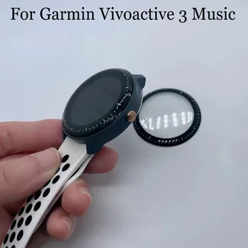 Простая в установке Прозрачная Защитная пленка с полным покрытием, Устойчивая К царапинам Защитная пленка с 3D изогнутым краем Для музыки Garmin Vivoactive3