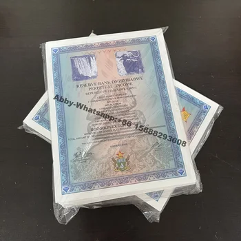 200шт контейнеров Зимбабве Googolplex, сертификат на сто триллионов долларов, банкноты, бумажные деньги для коллекции