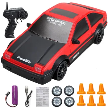 Высокоскоростная 4WD Радиоуправляемая игрушка для дрифта 2,4 G, гоночный автомобиль с быстрым дрифтом, дистанционное управление GTR, модель AE86, автомобиль, игрушки, подарок для детей