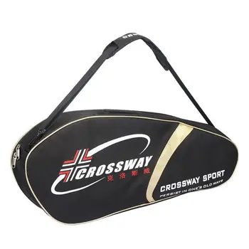Сумка для бадминтонных ракеток Crossway, сумка для теннисных ракеток, сумка для 6 ракеток, водонепроницаемая