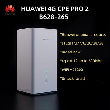 Оригинальный Huawei 4G CPE Pro 2 B628-265 4G LTE Cat12 600 Мбит/с WIFI AC1200 Маршрутизаторы Разблокировка Европейской Версии Со слотом для sim-карты
