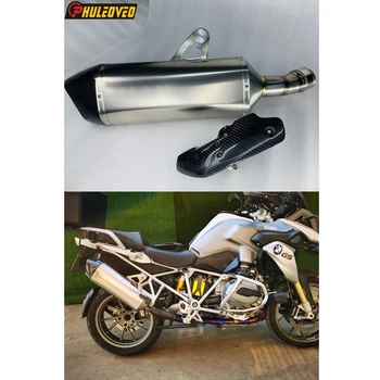 Титановый Сплав для BMW R1200GS 2013-2018 R1200GS ADV 2014-2018 Мотоциклетный Глушитель Выхлопной Трубы с Карбоновой крышкой