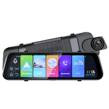 Двойная видеорегистраторная камера ночного видения 1080P, фронтальная и внутренняя камера для вождения автомобиля