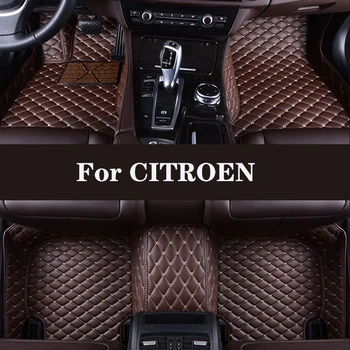 Полностью объемный изготовленный на заказ кожаный автомобильный коврик для CITROEN CX25 BX Xantia Berlingo (2 места/5 мест) Автозапчасти