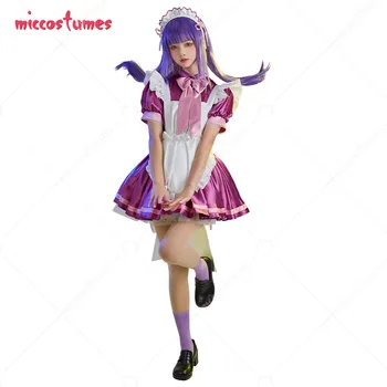 Токио Мью Мью Закуро Фудзивара, костюм для косплея, Фиолетовое платье в стиле горничной, комплект с полными аксессуарами