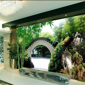 beibehang Свежий сад 3D ТВ фон пользовательские большие фрески шелк шелковая ткань экологические обои papel de parede para quarto