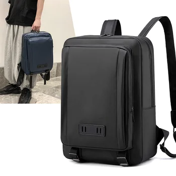 Новый деловой рюкзак, модный тренд, мужская сумка, компьютерный рюкзак большой емкости, простой студенческий рюкзак
