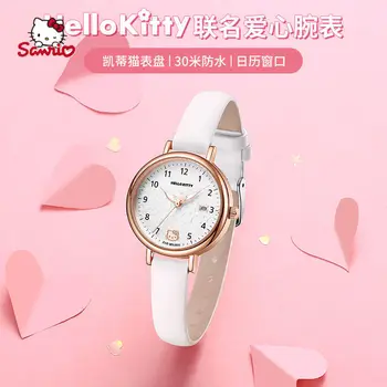 Высококачественные часы Hello Kitty с указателем студенческого темперамента, водонепроницаемые светящиеся трехмерные прозрачные часы