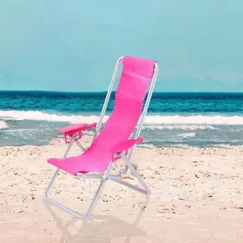 2 шт. Мини-пляжный стул, складнойшезлонг, имитация складного пляжного кресла, модель шезлонга для дома, пляжные аксессуары