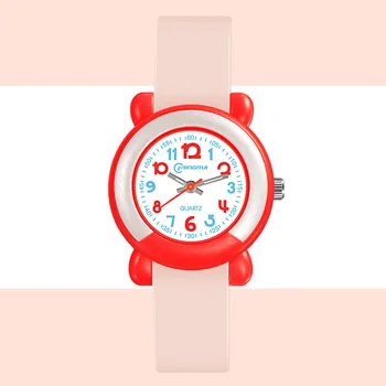 2021, Детские часы с цветным циферблатом для девочек, Милые кварцевые часы Для детей, Водонепроницаемый силиконовый ремешок для плавания, Спортивные часы для мальчиков и девочек
