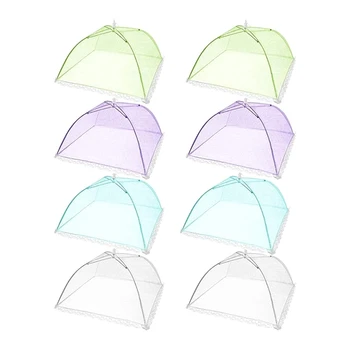 8 упаковок, сетчатый зонт-палатка для улицы, вечеринок, пикников, многоразовый и складной