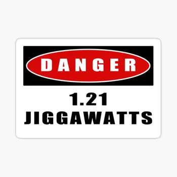 Предупреждение 1 21 Jiggawatts 5 шт. Автомобильные наклейки для фона бампера, бутылки для воды, Милые забавные наклейки с домашним принтом, Декор комнаты