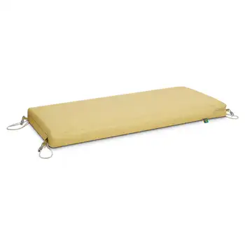 Чехлы-утки для выходных, водонепроницаемая подушка для скамейки на открытом воздухе, 42 x 18 x 3 дюйма, соломенная