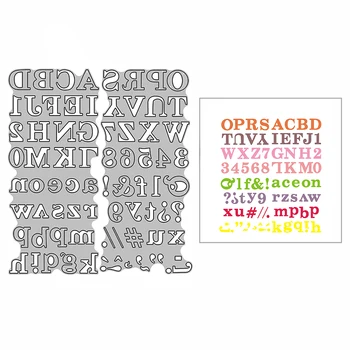 2023 Новых металлических штампа с большими английскими алфавитами для изготовления поздравительных открыток в стиле скрапбукинг с тиснением, Декоративное Ремесло, высечка